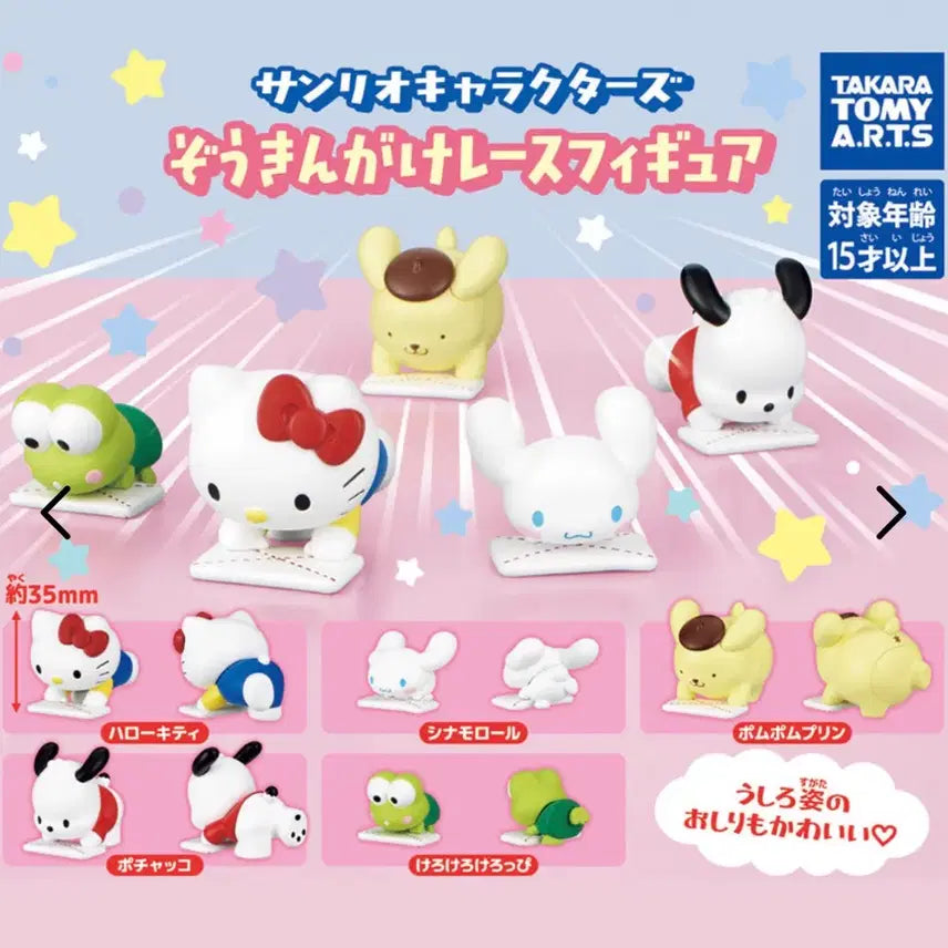 [BUNJANG] Sanrio New Collection Cleaning Race Gacha / 산리오 신상 걸레질레이스 가챠