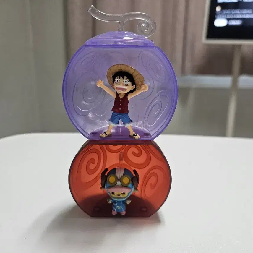 [BUNJANG] One Piece Luffy &amp; Chopper Devil Fruit Gacha Figure Bundle Set / (일괄)원피스 악마의열매 루피 쵸파 피규어 가챠