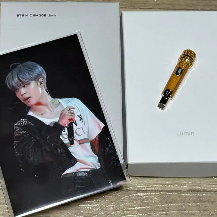 [BUNJANG] BTS Jimin Microphone Badge / 방탄소년단 bts 마이크 뱃지 지민