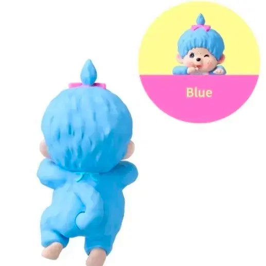 [BUNJANG] Monchhichi Colors Hyper Blue / 몬치치 컬러즈 히퍼 블루