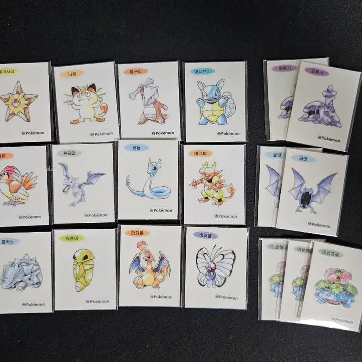 [BUNJANG] Pokemon 30th Anniversary 25 Types Art Sticker Bundle Set / 포켓몬 띠부씰 아트웍 25종