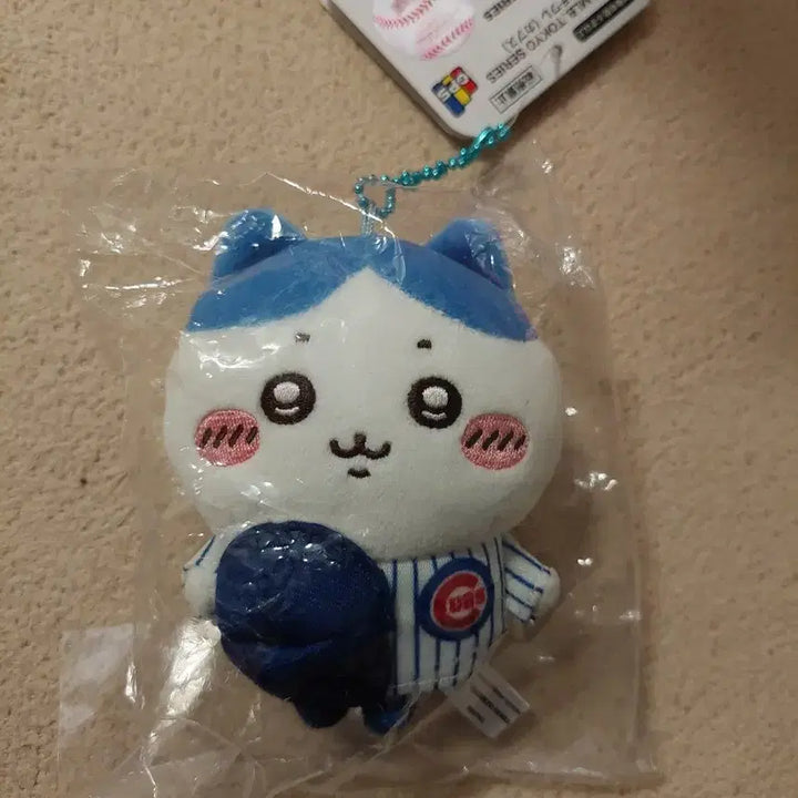 [BUNJANG] Chiikawa Hachware MLB Chicago Cubs Baseball Mascot / 치이카와 하치와레 MLB 시카고 컵스 야구 마스코트