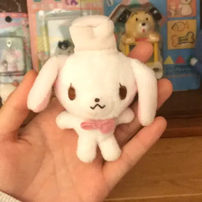 [BUNJANG] Rare 2007 Japan Classic Sugarbunnies Shirousa Doll Mini / 레어! 2007 일본 고전 슈가바니즈 시로우사 인형 똥사이즈 키티 미니 소형