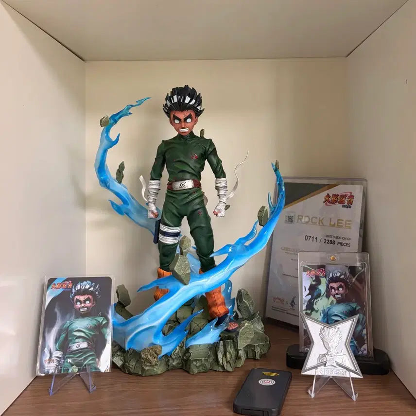 [BUNJANG] Pickstar Rock Lee Naruto Resin Statue / 택포44)pickstar픽스타 록리 나루토 피규어 레진 판매합니다