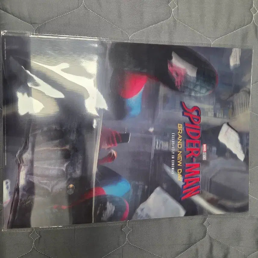 [BUNJANG] Spider-Man 3D Lenticular Poster &amp; Pin Badge Bundle Set / 스파이더맨 3D 렌티큘러 포스터 &amp; 핀뱃지 포함일괄 팝니다