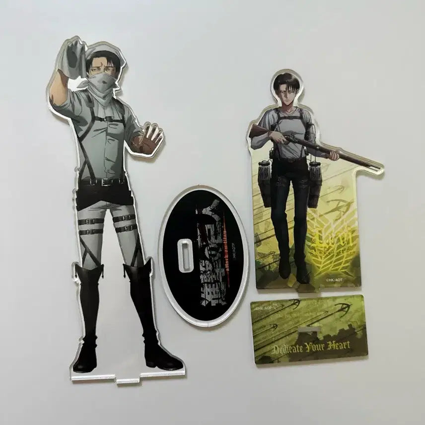 [BUNJANG] Levi Cleaning Big Acrylic Stand Bundle Set / 리바이 청소 빅 아크릴 스탠드 무빅 아크릴 스탠드 일괄