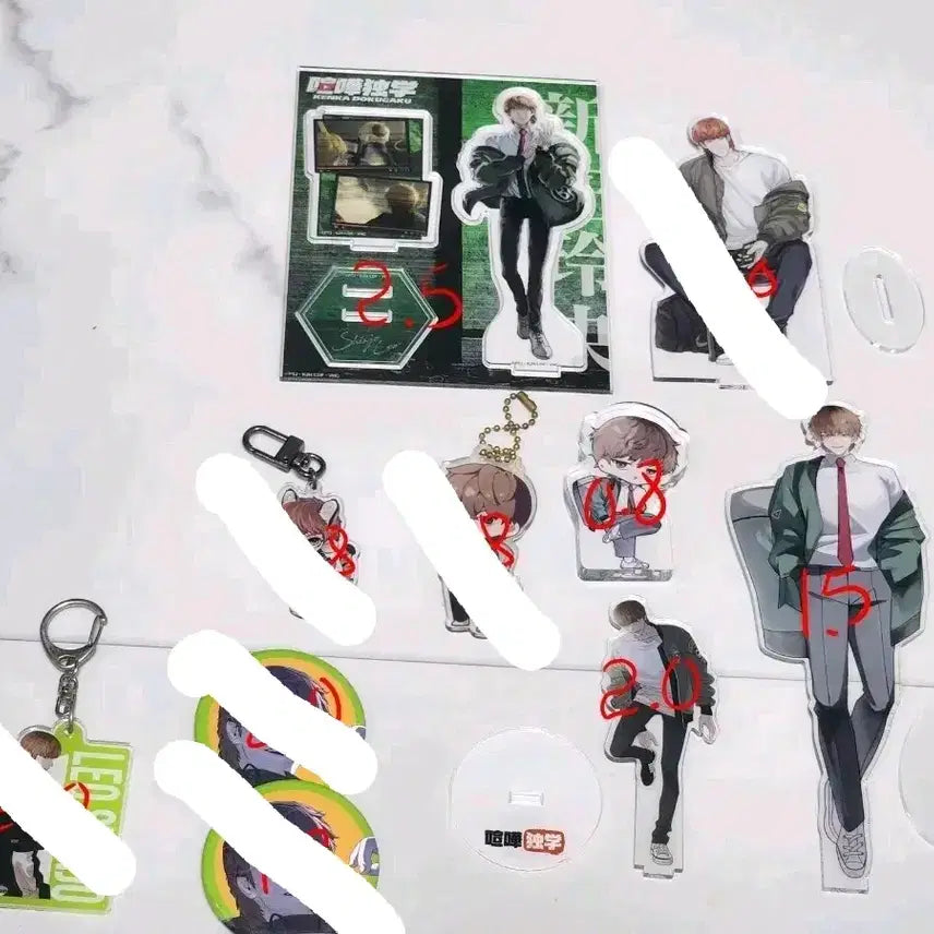 [BUNJANG] Fighting Heart (Ssamdok) Sung Tae Hoon Goods Acrylic Keyring &amp; Badge Set / 싸움독학 쌈독 성태훈 굿즈 아크릴 키링 뱃지