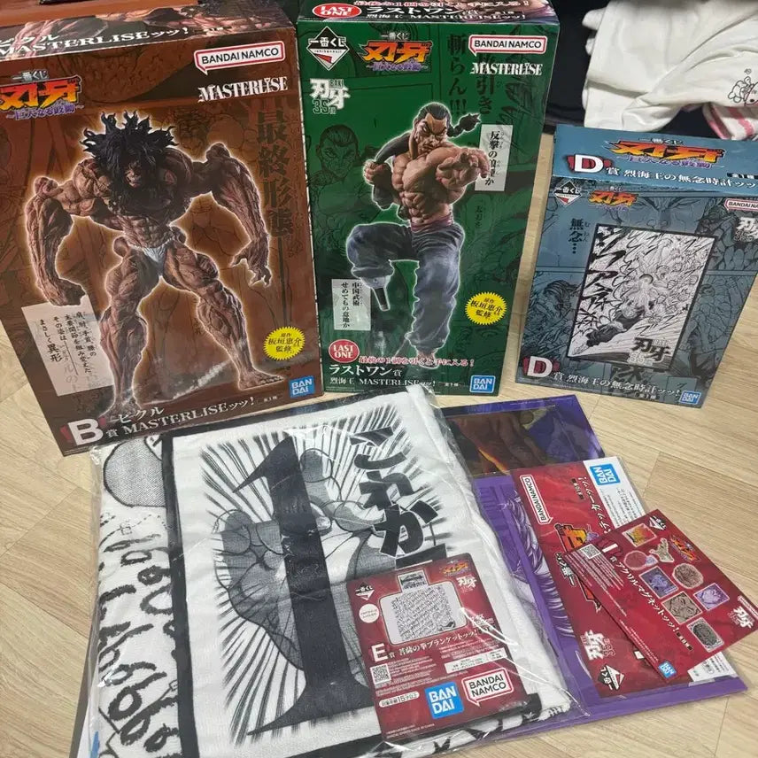[BUNJANG] Ichiban Kuji Baki Last One, B, D, E Prize Set / 이치방쿠지 한마바키 라스트원,B,D,E