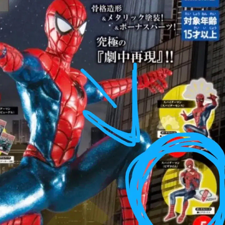 [BUNJANG] Spider-Man Pizza Version Gacha Sealed / [미개봉]스파이더맨 가챠 피자