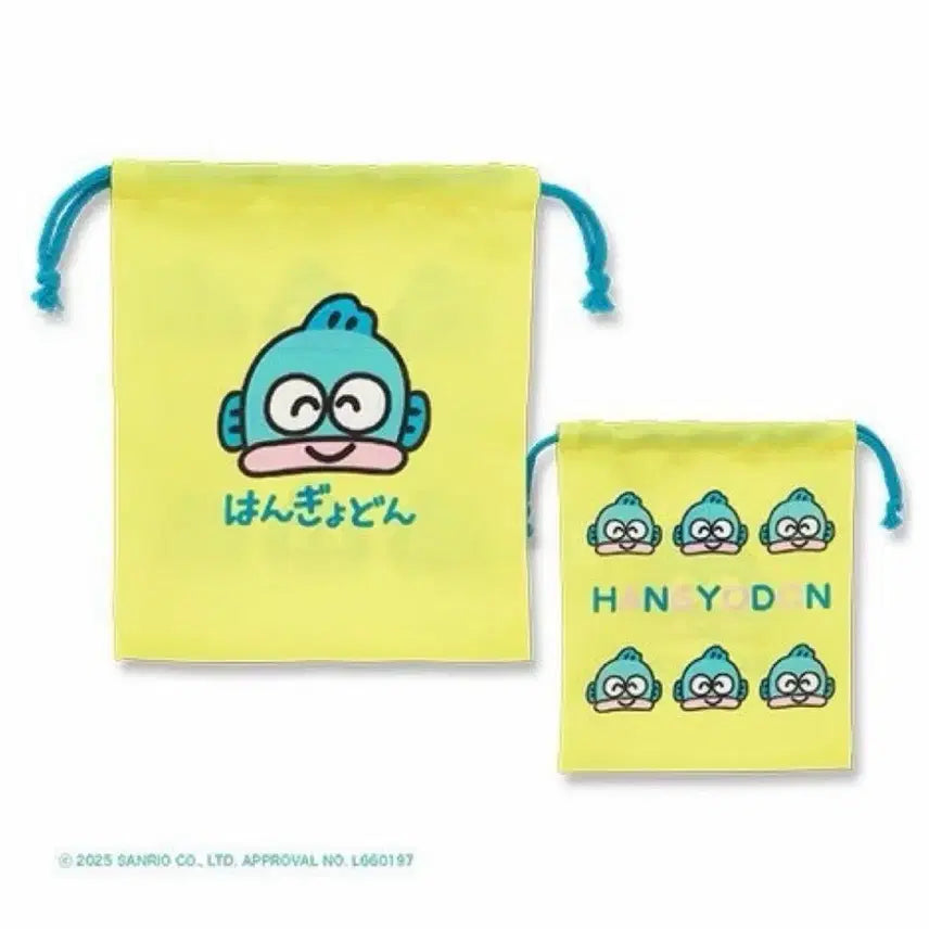 [BUNJANG] Sanrio Oekaki-san Collaboration Drawstring Pouch (Hangyodon) / 산리오 오에카키상 콜라보 조리개파우치(한교동)