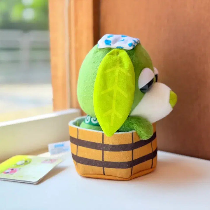 [BUNJANG] Ochaken Onsen Green Tea Dog Plush 17cm / 일본 오차켄 온천 녹차강아지 봉제인형 17cm