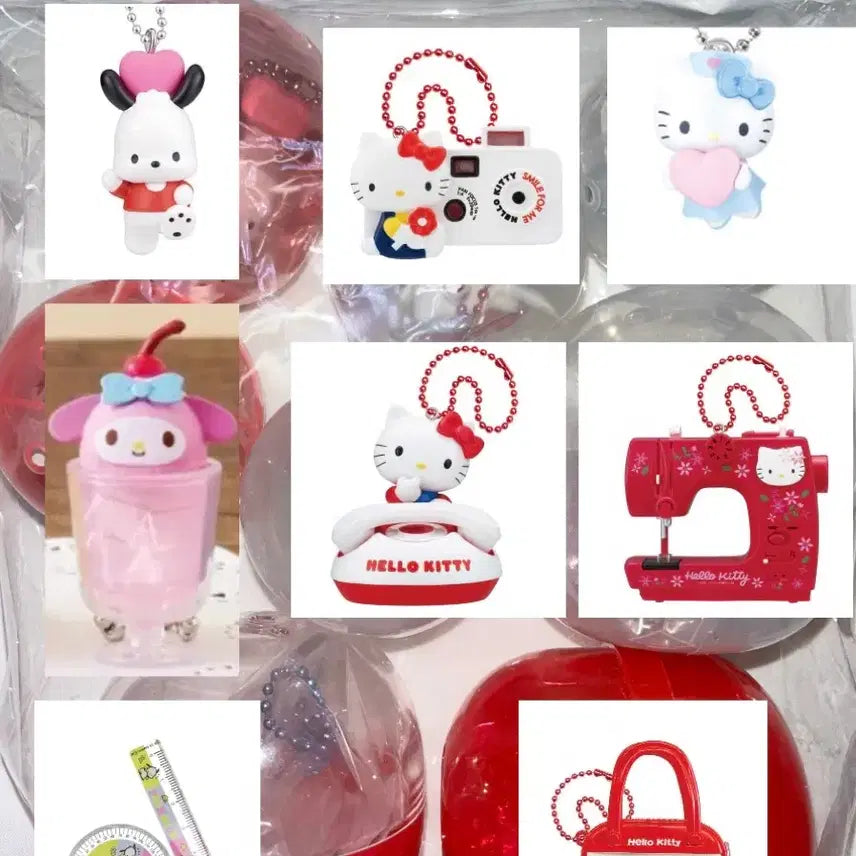 [BUNJANG] Sanrio Kitty Gacha Collection Set / 키티 산리오 가챠 8종 모음