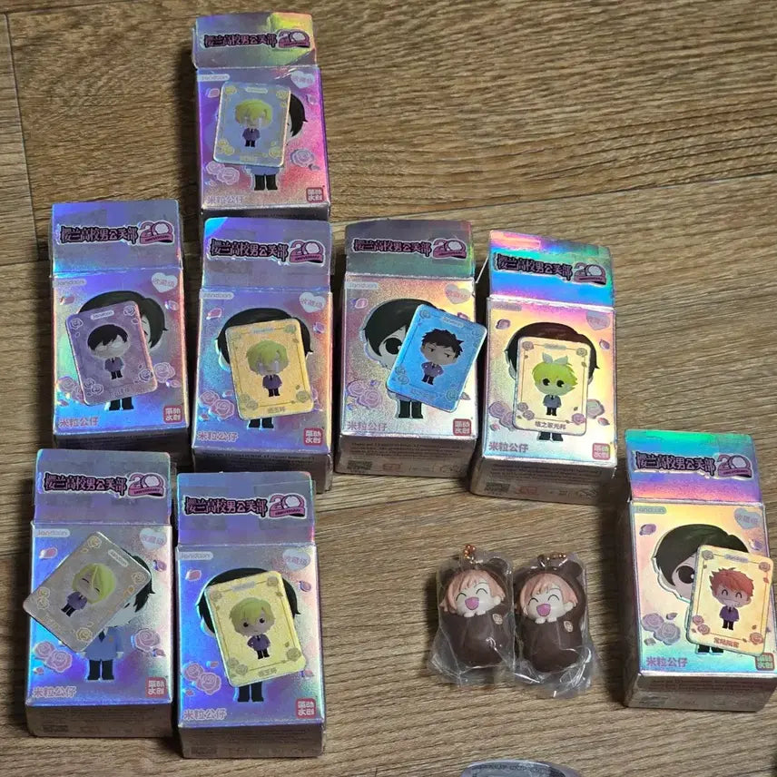 [BUNJANG] Ouran High School Host Club Merchandise Bundle Set - Sealed Keyring, Photocards, Standees, Mini Figures / 오란고교 공굿 미개봉 키링 증사 포카 특전 쌀알피규어 일괄