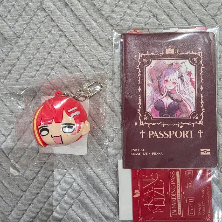 [BUNJANG] Stella Live Akane Rize 25th Birthday Voice Keychain &amp; Boarding Pass / 스텔라이브 아카네 리제 25생일 보이스키링, 보딩패스
