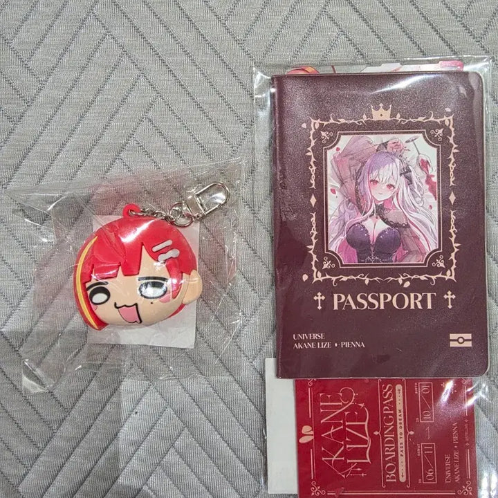 [BUNJANG] Stella Live Akane Rize 25th Birthday Voice Keychain &amp; Boarding Pass / 스텔라이브 아카네 리제 25생일 보이스키링, 보딩패스