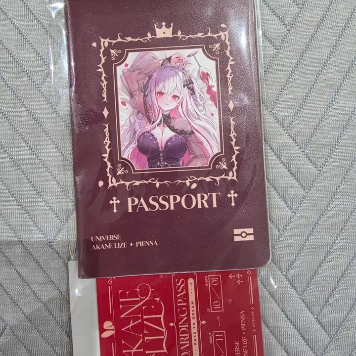 [BUNJANG] Stella Live Akane Rize 25th Birthday Voice Keychain &amp; Boarding Pass / 스텔라이브 아카네 리제 25생일 보이스키링, 보딩패스
