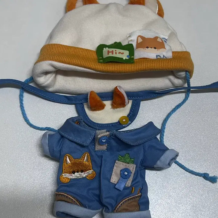 [BUNJANG] 20cm Doll Clothes Set Fox Coordinate / 인형 옷 코디세트 여우 20깅이 20센치 20cm
