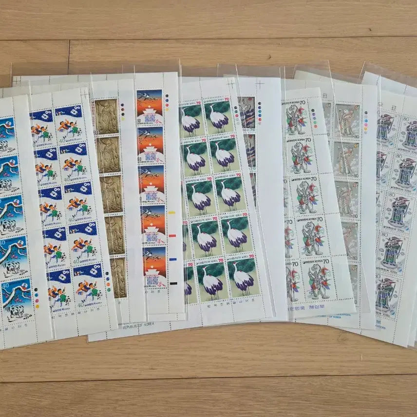 [BUNJANG] 1976-2025 Stamp Full Sheets Collection / 1976-2025 연하 우표 전지 풀셋