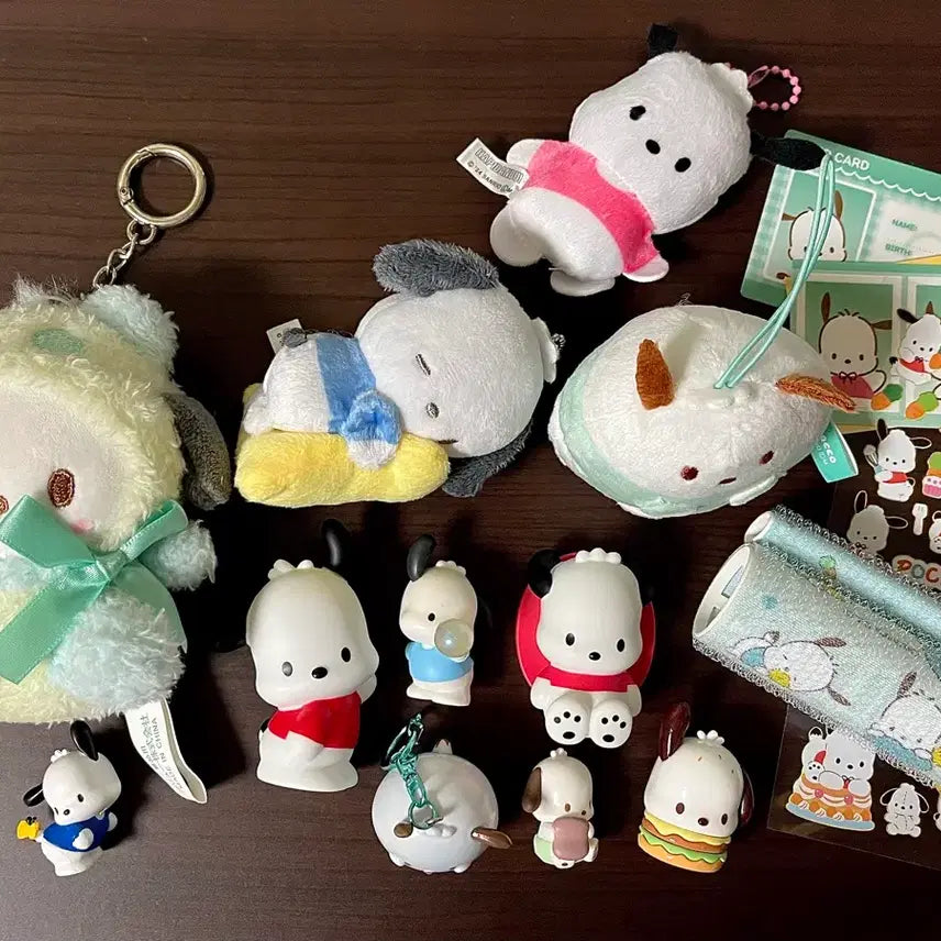 [BUNJANG] Sanrio Pochacco Doll Figure Goods Bundle Set / (추가) 산리오 포차코 인형 피규어 굿즈 일괄