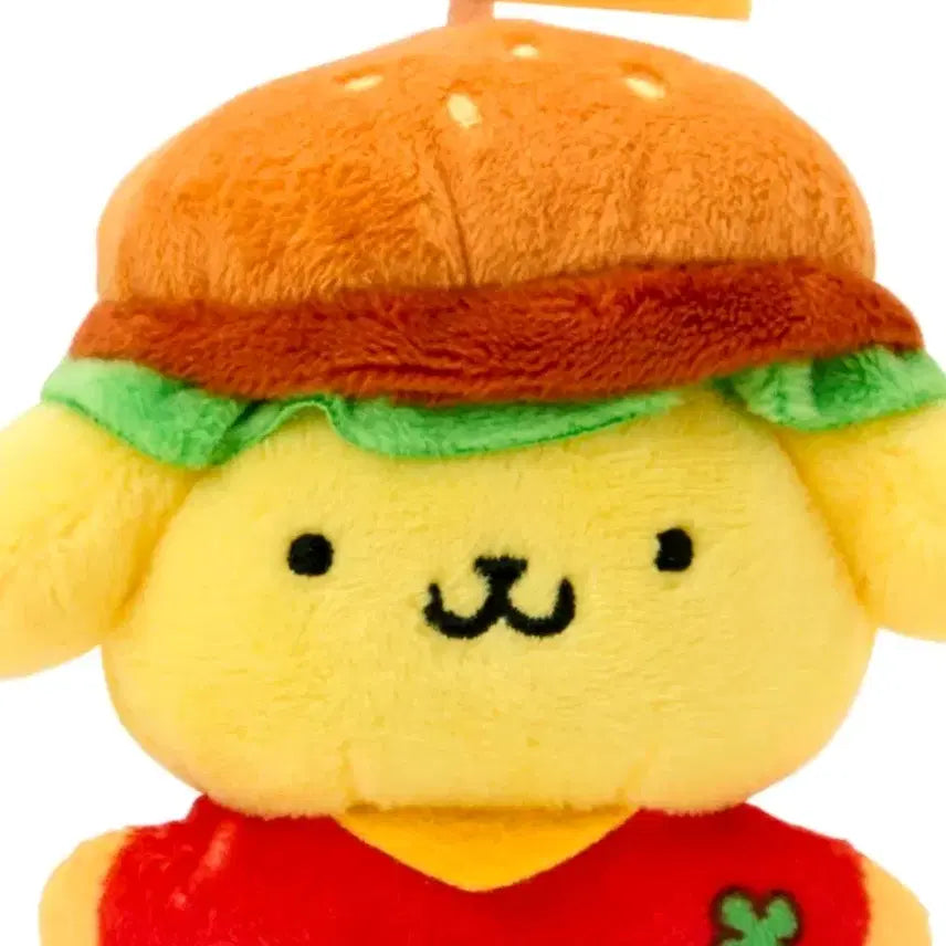 [BUNJANG] Sanrio Pompompurin Hamburger Mascot Charm / 산리오 치마포테 폼폼푸린 햄버거 마스코트