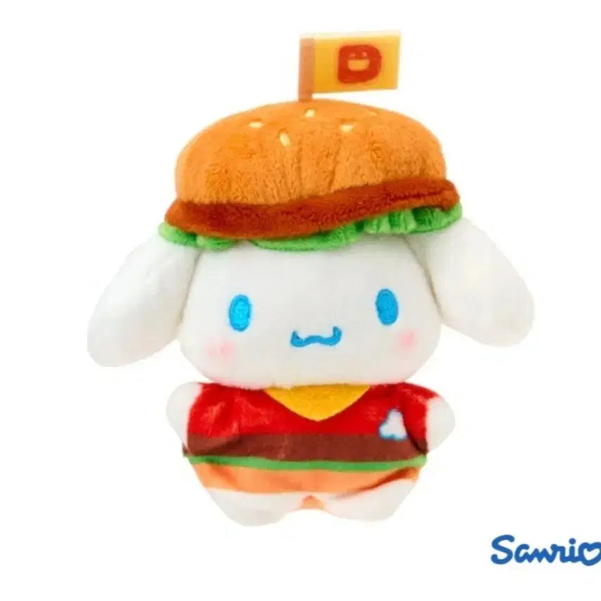 [BUNJANG] Sanrio Cinnamonroll Hamburger Mascot Charm / 산리오 치마포테 시나모롤 햄버거 마스코트