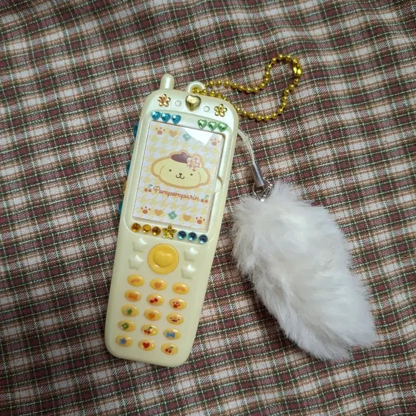 [BUNJANG] Pompompurin Gyaru Style Cell Phone Charm / 폼폼푸린 갸루 핸드폰 키링