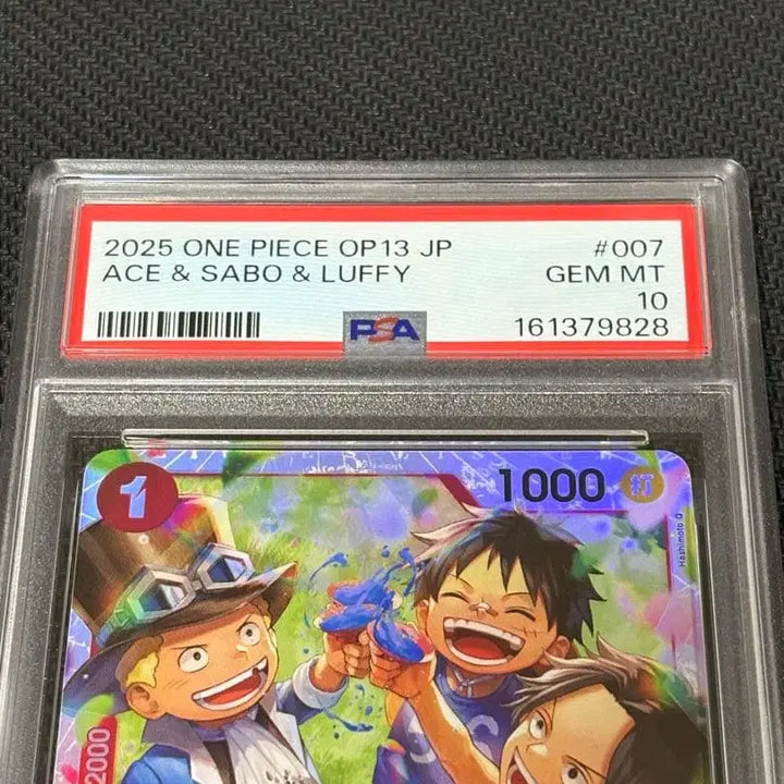 [BUNJANG] One Piece Card PSA 10 Ace &amp; Sabo &amp; Luffy SR 007 / [원피스카드] 828 PSA10 에이스 &amp; 사보 &amp; 루피 SR 007