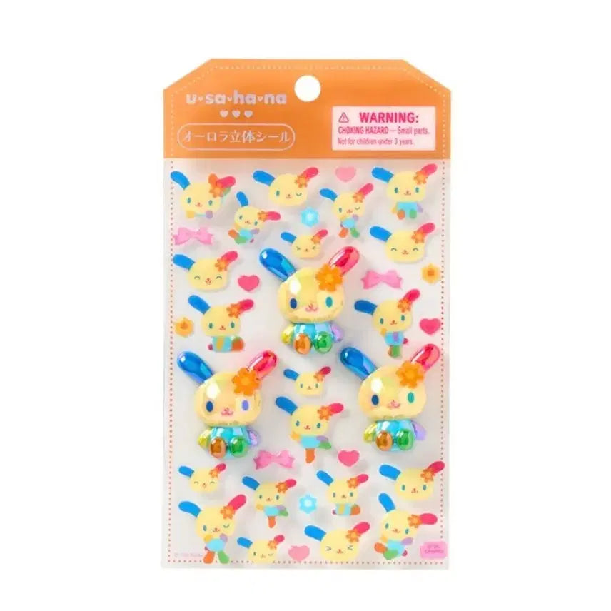 [BUNJANG] Sanrio Usahana Aurora 3D Sticker / 산리오 우사하나 오로라 입체 스티커