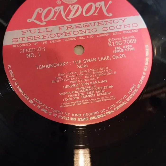 [BUNJANG] Herbert von Karajan Vienna Philharmonic Tchaikovsky Swan Lake / Sleeping Beauty Suite LP / 민트급 엘피/클래식 - 카라얀/빈 필, 백조의 호수 등