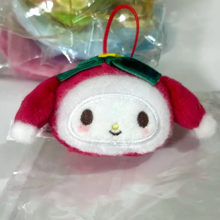 [BUNJANG] Sanrio Christmas Ornament Plush Keyring My Melody / 산리오 크리스마스 오너먼트 인형 키링 마이멜로디