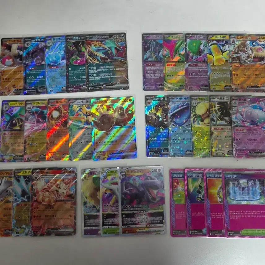 [BUNJANG] Pokemon TCG Cards Bundle Set (Ex-RR, VSTAR-RRR, ACE) - 30 Non-Duplicate Cards / 포켓몬카드 ex-RR, VSTAR-RRR, ACE 무중복 30장 일괄