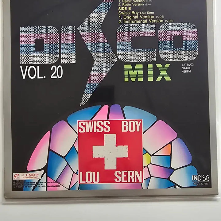 [BUNJANG] Lou Sern Disco Mix Vol. 20: Swiss Boy LP / 루 센 Lou Sern LP / Disco Mix Vol. 20 / Swiss Boy/ EX+ 잔기스