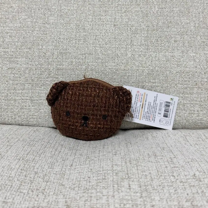 [BUNJANG] Authentic Tweed Coin Purse Boris Keyring Plush Doll / 정품 트위드 동전지갑 보리스 키링 인형