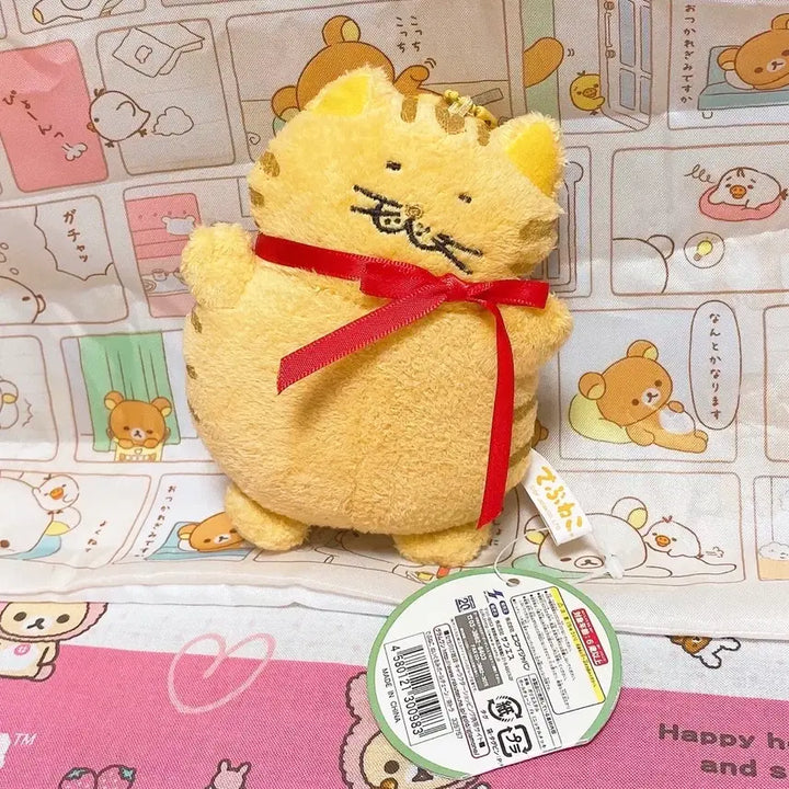 [BUNJANG] Debune Collection Cheese Cat Keychain Doll / 고전 데부네코 치즈냥이 고양이 키링 인형