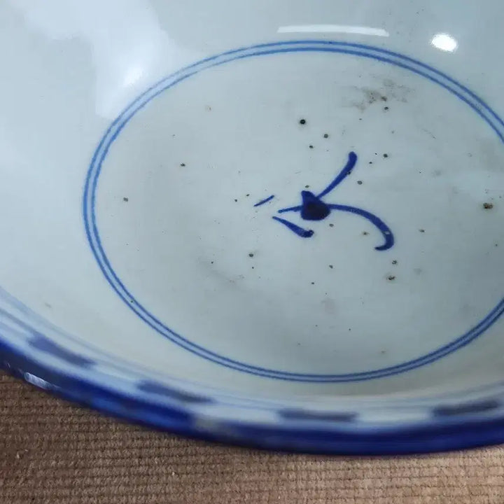 [BUNJANG] Genuine Blue-and-White Porcelain Tea Bowl / 중국도자기 진품 청화백자 년대 좋은다완