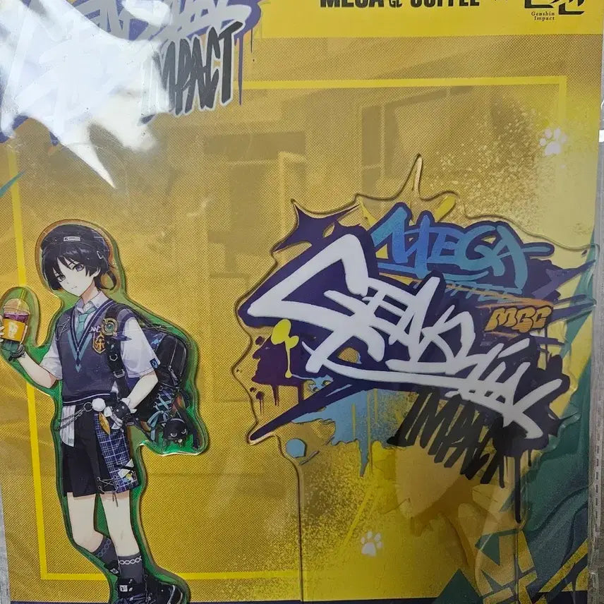 [BUNJANG] Genshin Impact Wanderer Megacoffee Collaboration Acrylic Standee (Sealed) / 미개봉 원신 메가커피 콜라보 방랑자 아크릴 스탠드 굿즈