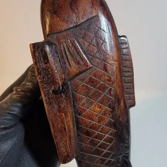 [BUNJANG] Antique Fish-Shaped Rice Cake Mold / 물고기떡살.민속품