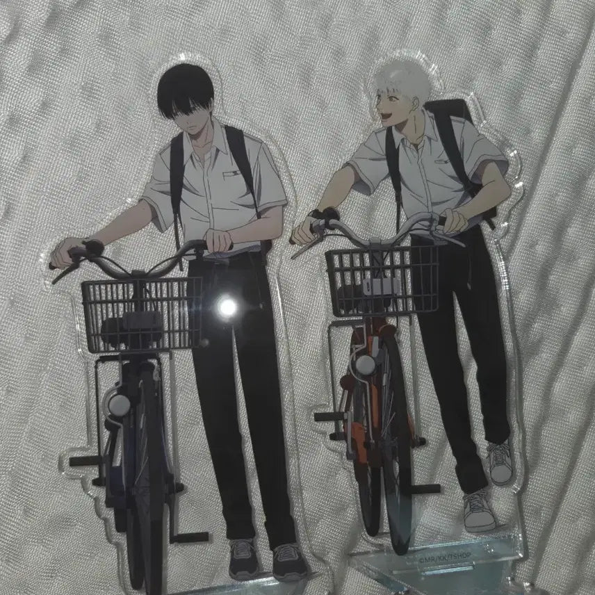 [BUNJANG] Bicycle Acrylic Standee / 히죽여 자전거 등하교 아크릴 공굿