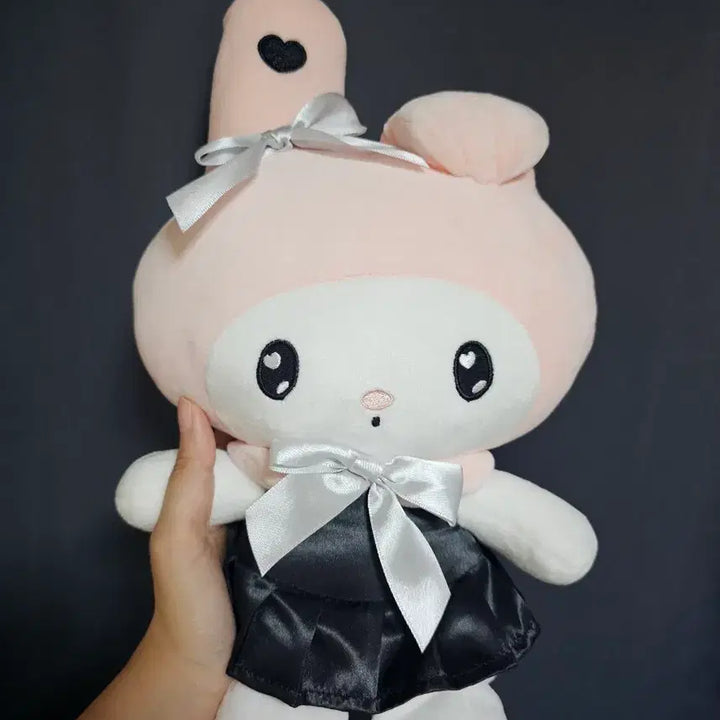 [BUNJANG] My Melody Black Heart Medium Plush / 마이멜로디 블랙하트 중형 인형