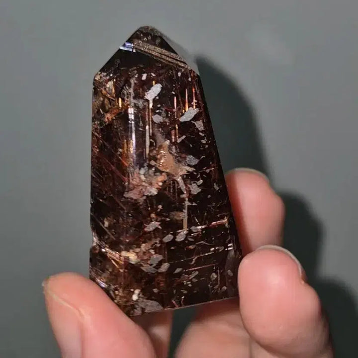[BUNJANG] Rare Red Rutilated Smoky Quartz Crystal Specimen / 희귀! 레드 루틸 스모키 쿼츠 홍침수정 연수정 원석 광물