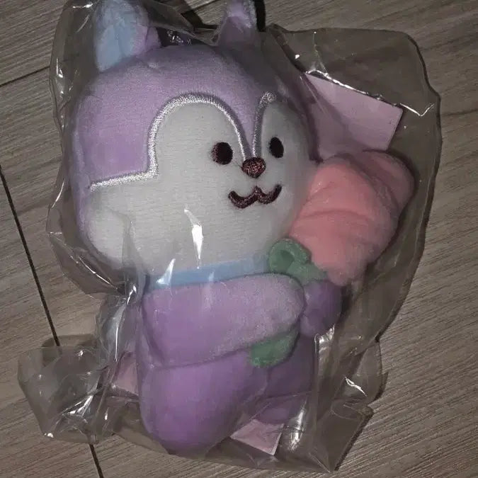 [BUNJANG] BT21 Mang Character Flower Keyring / BT21 망 키링