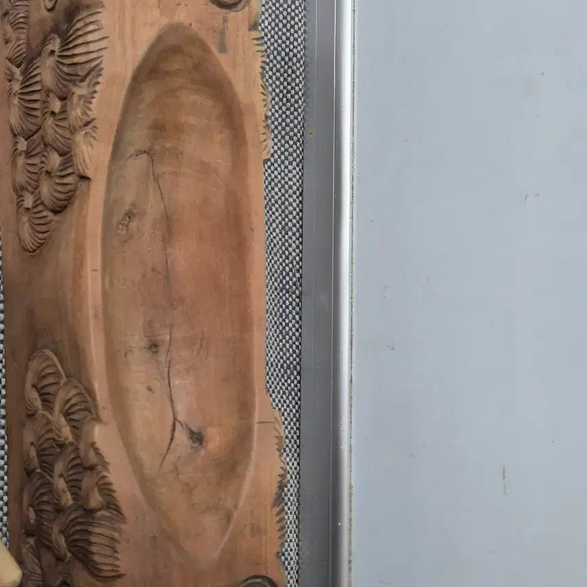 [BUNJANG] Haitai Pattern Jujube Wood Medicine Box Antique / 해태문양약연(대추나무)골동품