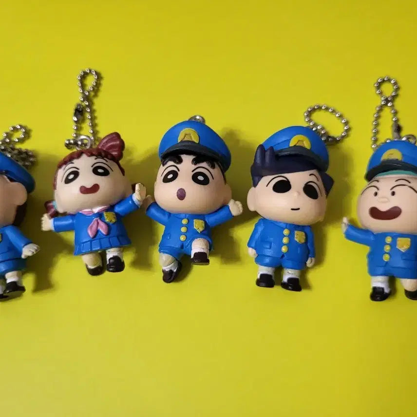 [BUNJANG] Crayon Shin-chan Tenha Tteopip School Keyring Gacha Full Set (5 types) / 21년도 짱구 천하떡잎학원 키링 가챠 5종 풀세트