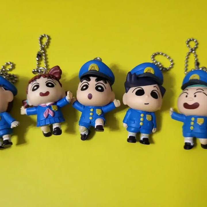[BUNJANG] Crayon Shin-chan Tenha Tteopip School Keyring Gacha Full Set (5 types) / 21년도 짱구 천하떡잎학원 키링 가챠 5종 풀세트