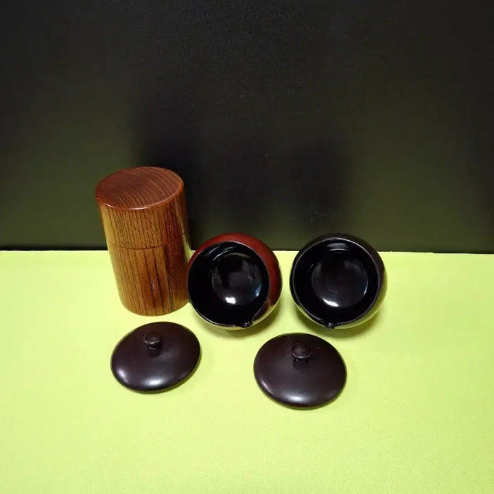 [BUNJANG] Lacquerware Tea Caddy Set / 옻칠,흑칠 차통 같이 세트로 드려요