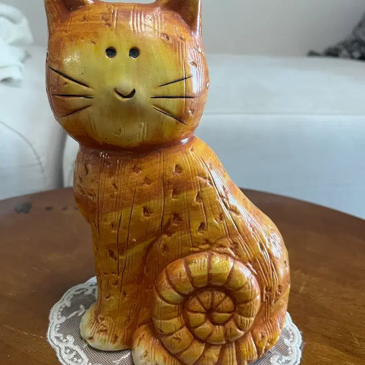 [BUNJANG] Vintage Ceramic Cat Figurine (USA) / 빈티지 도자기 고양이 (미국산)