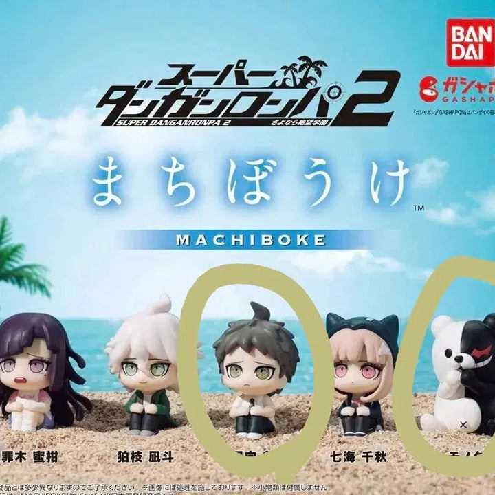 [BUNJANG] Super Danganronpa 2 Hajime Hinata &amp; Monokuma Gacha Bundle Set / [일괄]슈퍼 단간론파2 마치보케 가챠(히나타,모노쿠마)