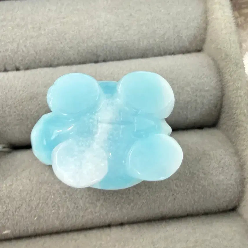 [BUNJANG] Larimar Turtle Carving 53ct / 라리마 거북이 카빙 조각 53ct