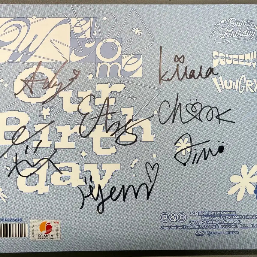 [BUNJANG] OURBIRTHDAY Autographed Album / 아워벌스데이 OURBIRTHDAY 친필 싸인 앨범