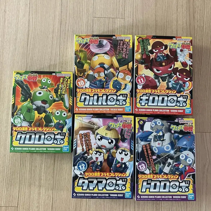 [BUNJANG] Sgt. Frog Keroro Robo Series 9-13 Model Kit Bundle (Great Keron) / 개구리 중사 케로로 케로로로보 시리즈 9-13 프라모델(합체시 그레이트케론)